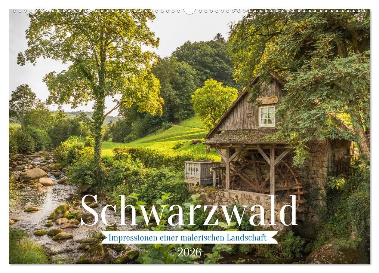 Cover: 9783457404621 | Schwarzwald (Wandkalender 2026 DIN A2 quer), CALVENDO Monatskalender