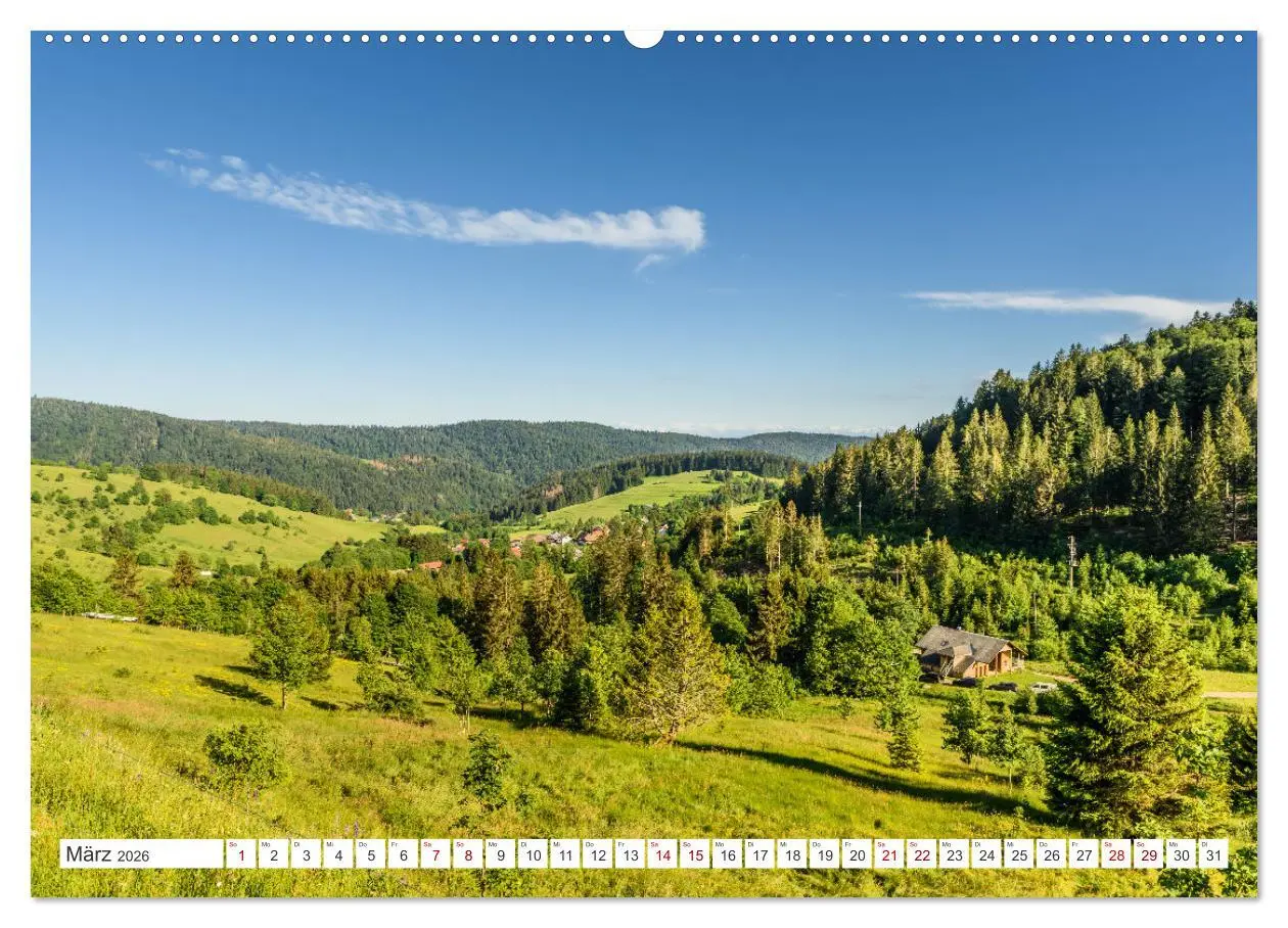 Bild: 9783457404621 | Schwarzwald (Wandkalender 2026 DIN A2 quer), CALVENDO Monatskalender