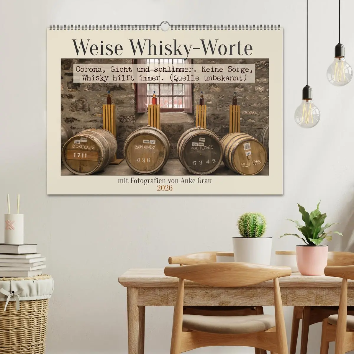 Bild: 9783457574621 | Weise Whisky-Worte (Wandkalender 2026 DIN A2 quer), CALVENDO...