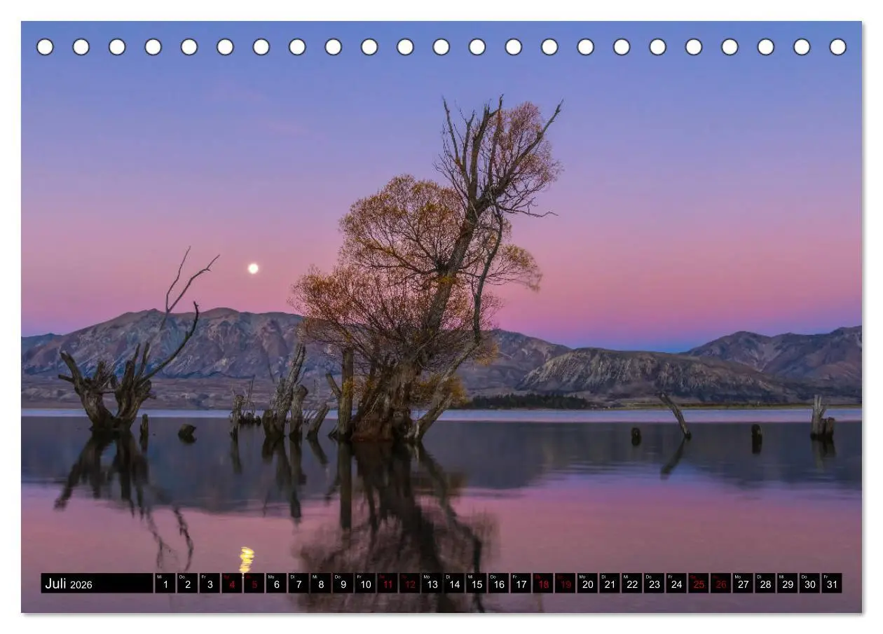 Bild: 9783457884621 | Trauminseln Neuseeland (Tischkalender 2026 DIN A5 quer), CALVENDO...