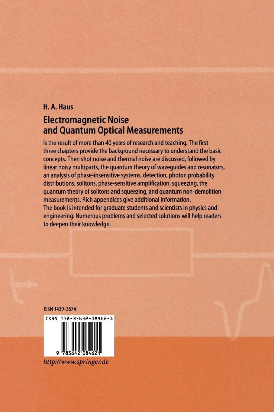 Rückseite: 9783642084621 | Electromagnetic Noise and Quantum Optical Measurements | Haus | Buch