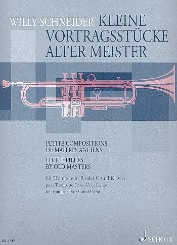 Cover: 9790001054621 | Kleine Vortragsstücke alter Meister | Broschüre | 44 S. | Deutsch