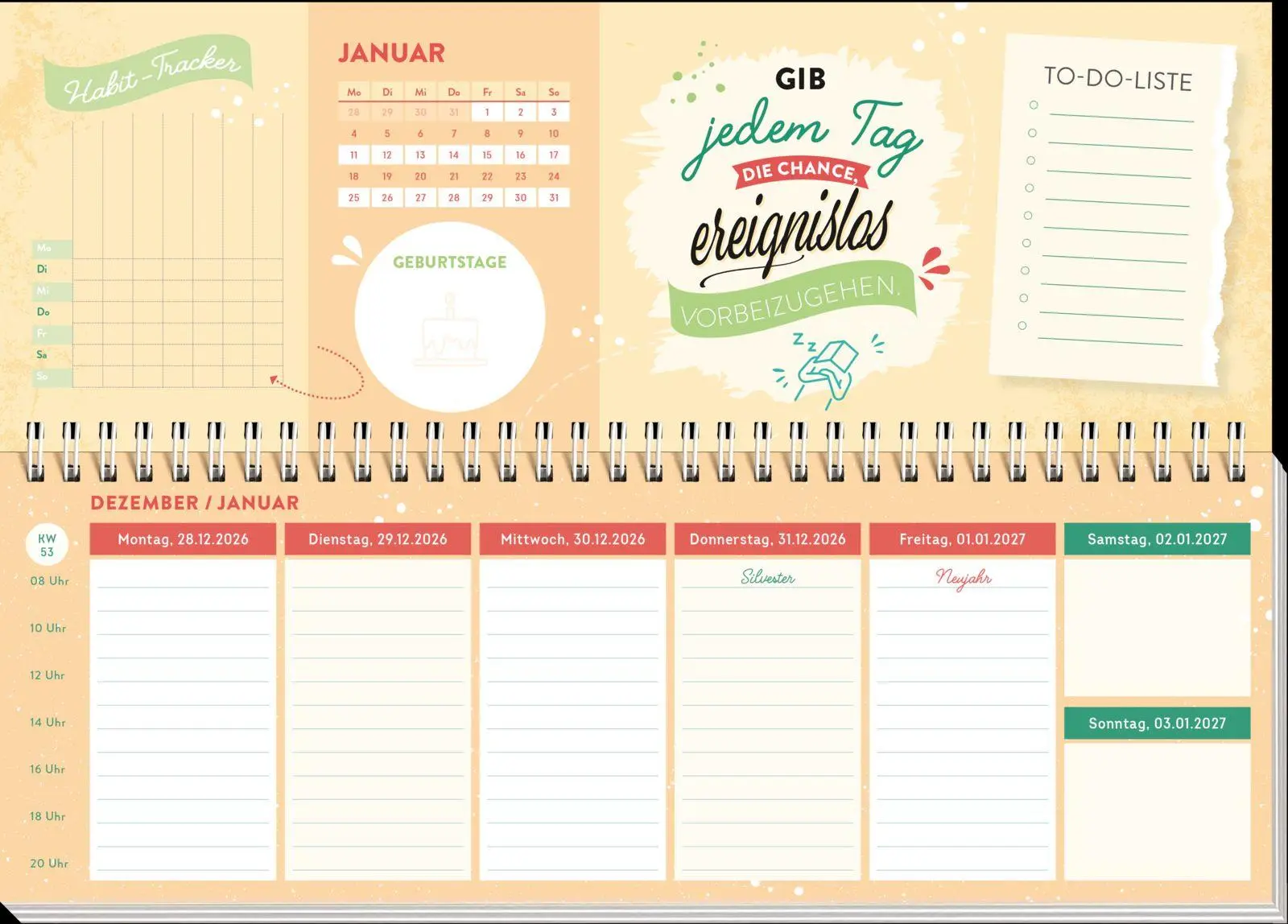 Bild: 4036442014721 | Tischkalender 2027 quer: Nutze den Tag! Es sei denn, er ist blöd,...