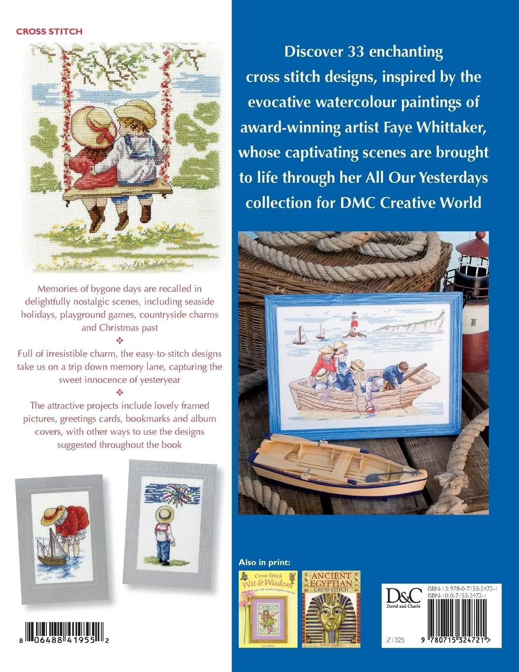 Rückseite: 9780715324721 | All Our Yesterdays Cross Stitch Collection | Faye Whittaker | Buch