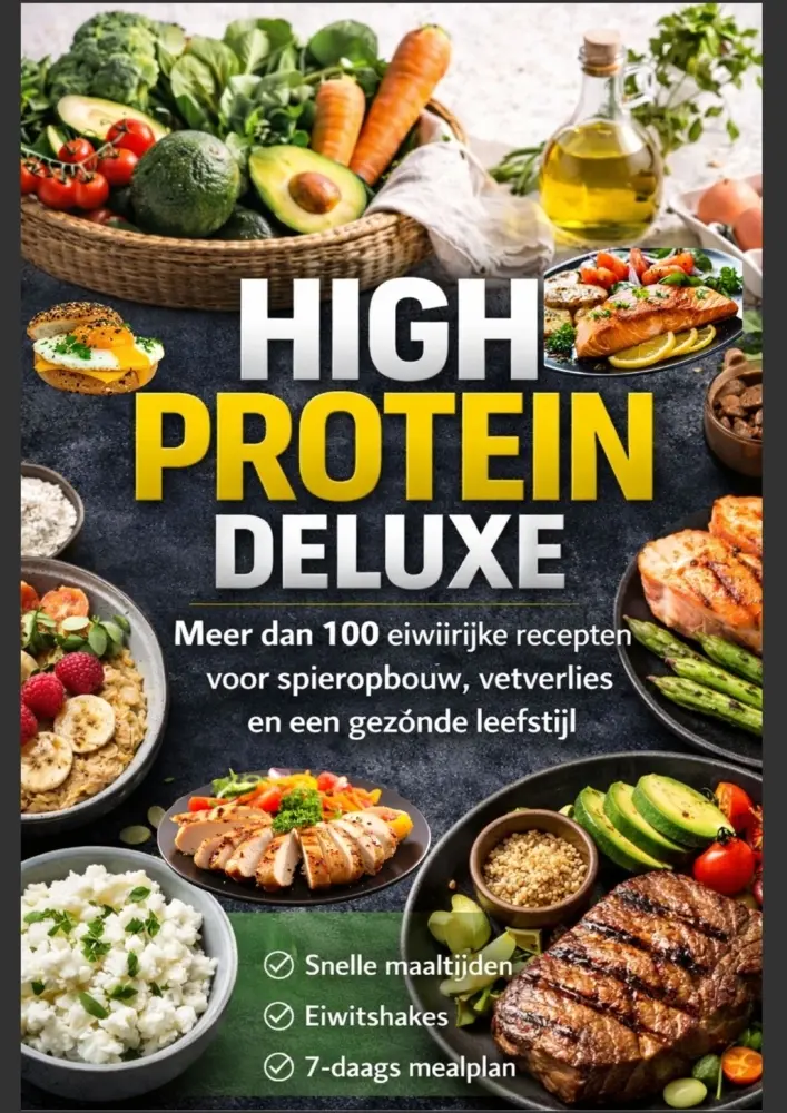 Cover: 9789403884721 | High Protein Deluxe - Meer dan 100 eiwitrijke recepten voor...