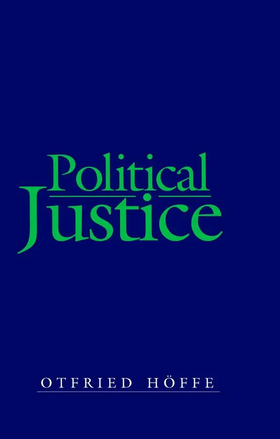 Cover: 9780745634821 | Political Justice | Otfried Höffe | Taschenbuch | Englisch | 1995