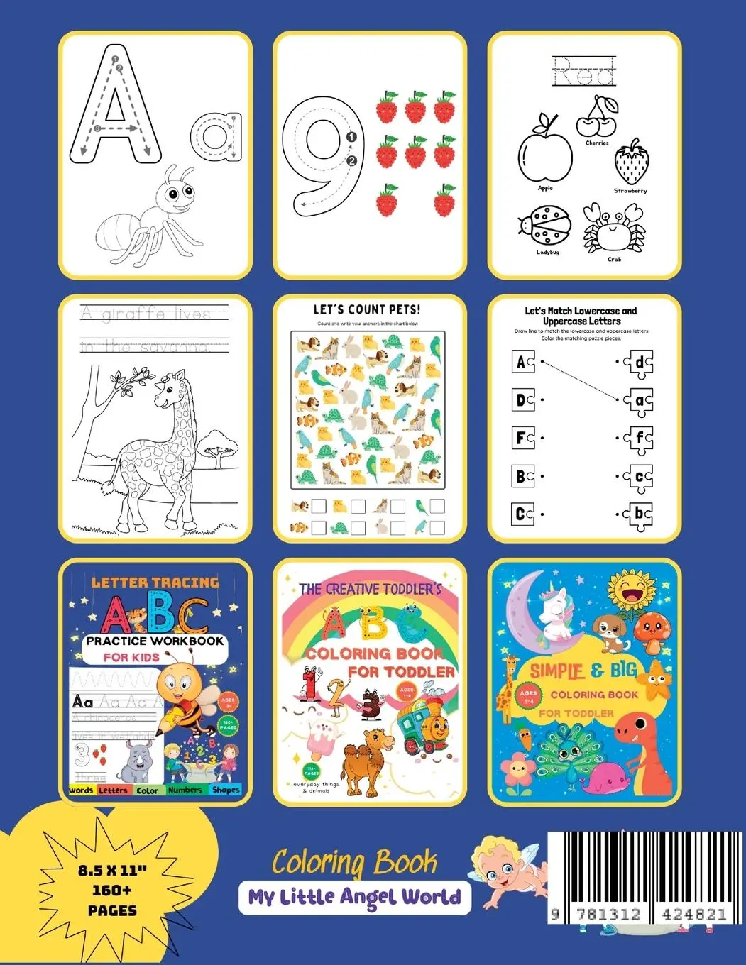 Rückseite: 9781312424821 | ABC Letter Tracing Practice Workbook for Kids Ages 3-5 | World | Buch