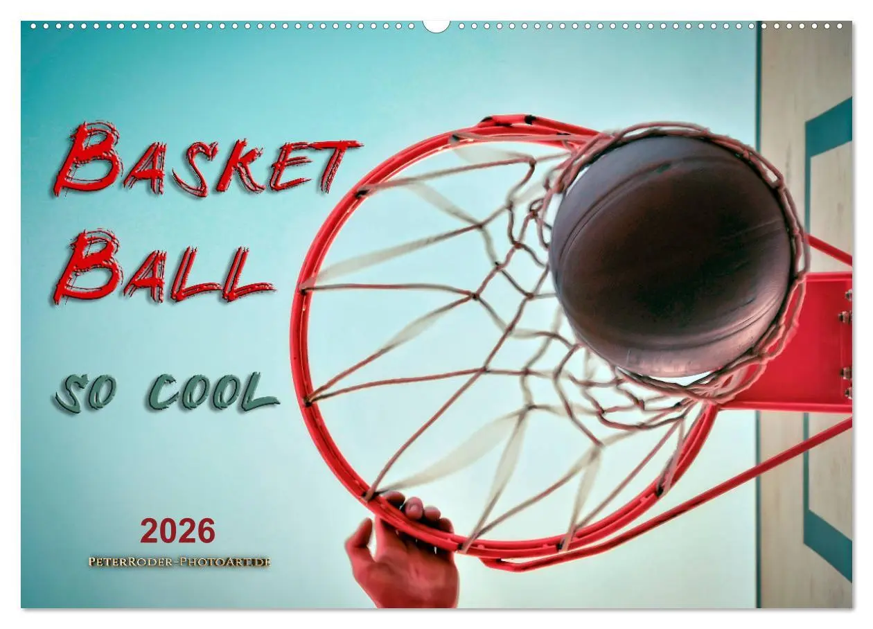 Cover: 9783457864821 | Basketball - so cool (Wandkalender 2026 DIN A2 quer), CALVENDO...