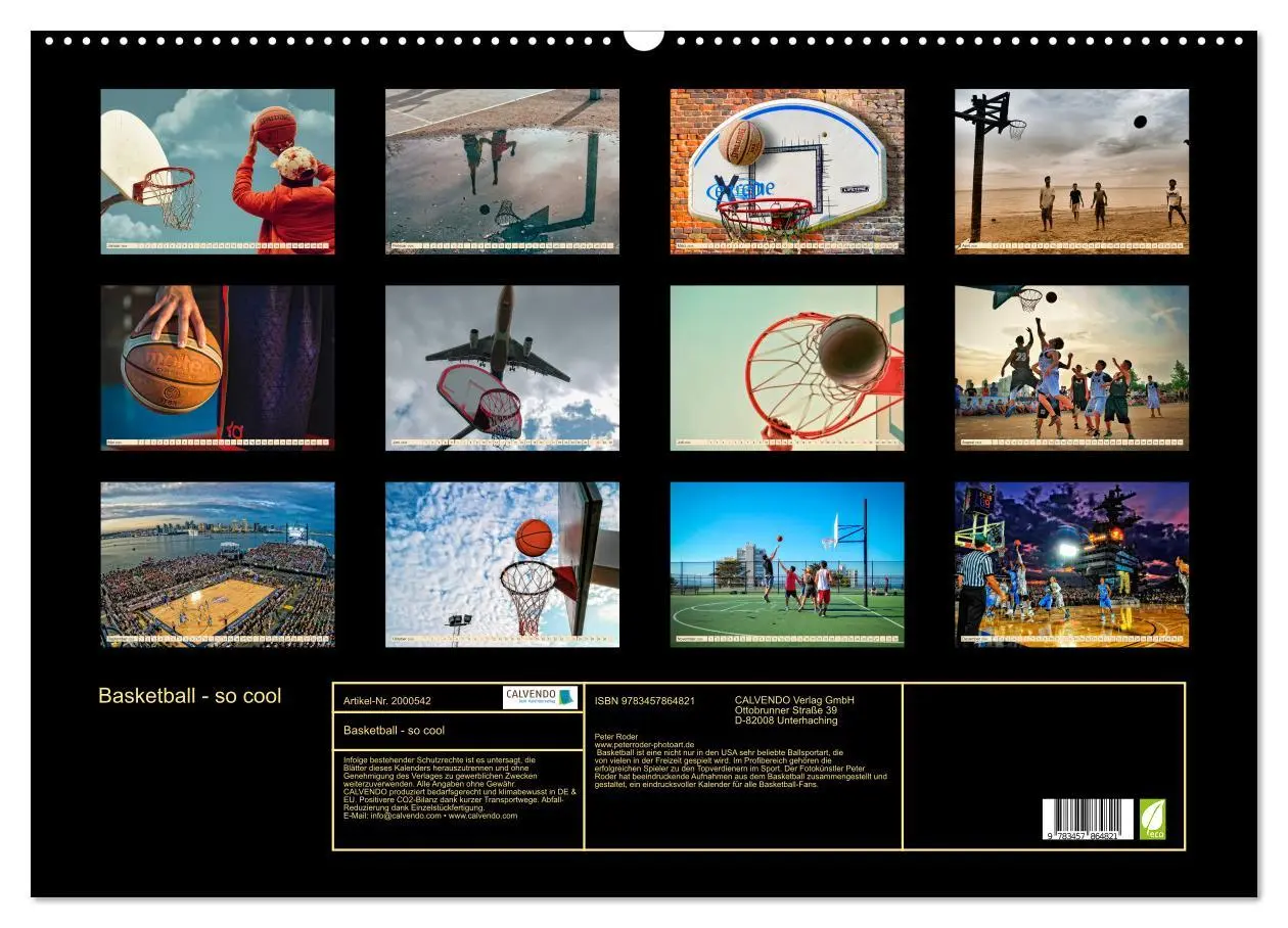 Bild: 9783457864821 | Basketball - so cool (Wandkalender 2026 DIN A2 quer), CALVENDO...