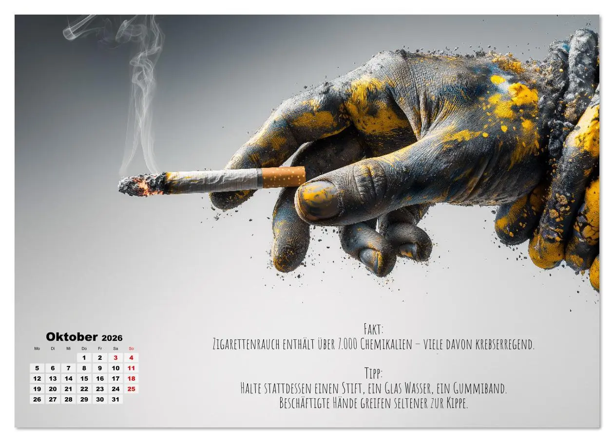 Bild: 9783516644821 | Nichtraucher Kalender - Rauchfrei werden mit Fakten und Tipps für...