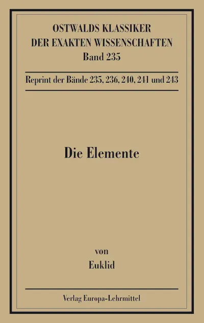 Cover: 9783808554821 | Die Elemente (Euklid) | Einl. v. Peter Schreiber | Euklid | Buch