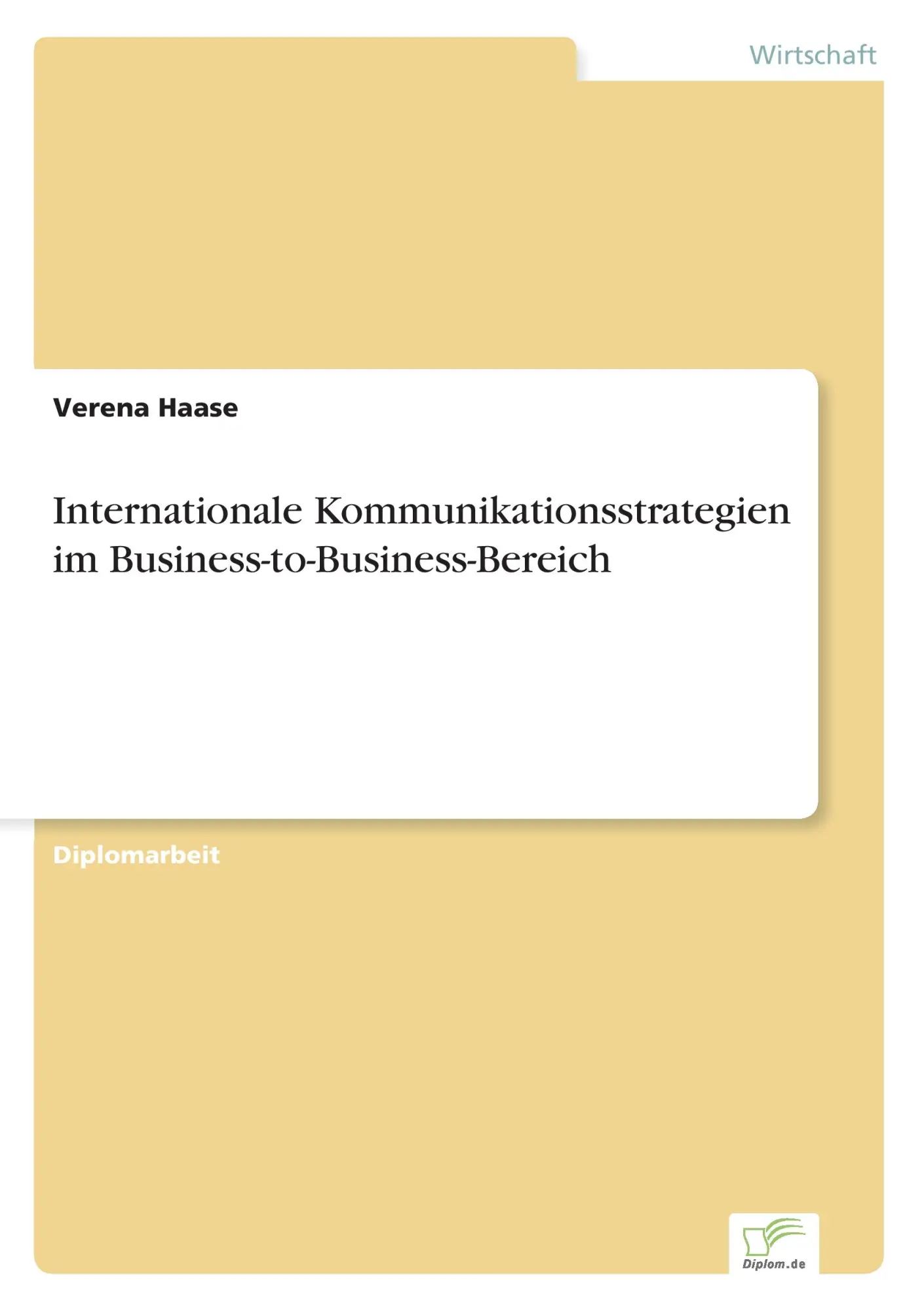 Cover: 9783838634821 | Internationale Kommunikationsstrategien im...