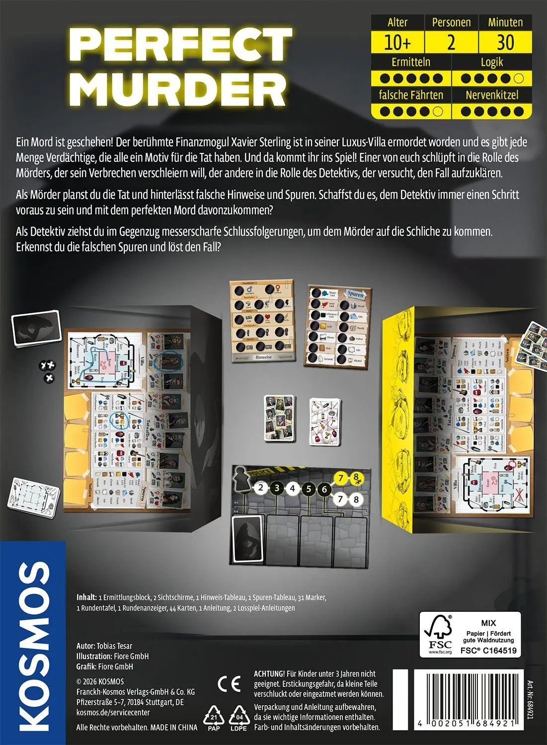 Bild: 4002051684921 | Perfect Murder | Spiel | Tobias Tesar | Spiel | 684921 | Deutsch