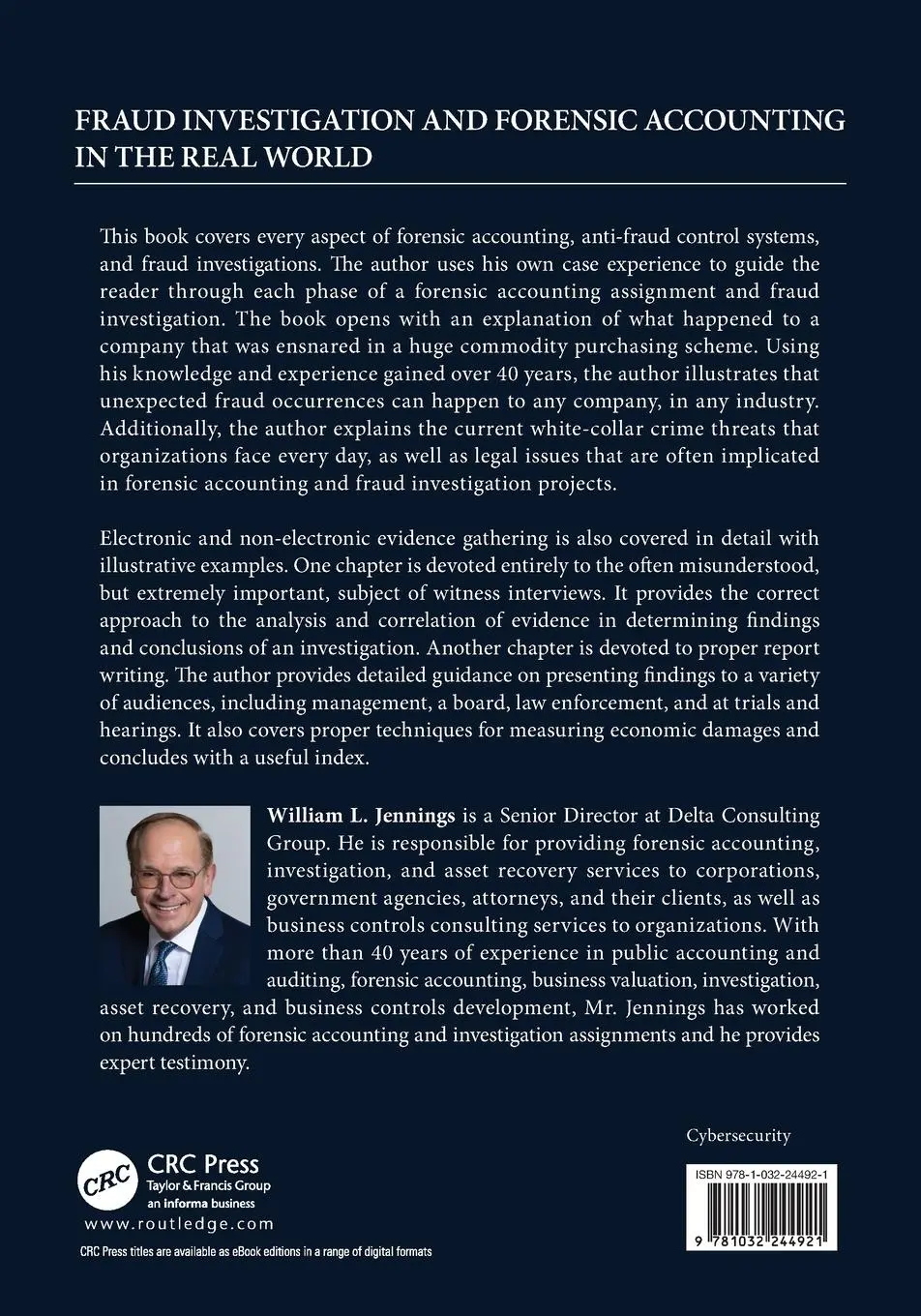 Rückseite: 9781032244921 | Fraud Investigation and Forensic Accounting in the Real World | Buch