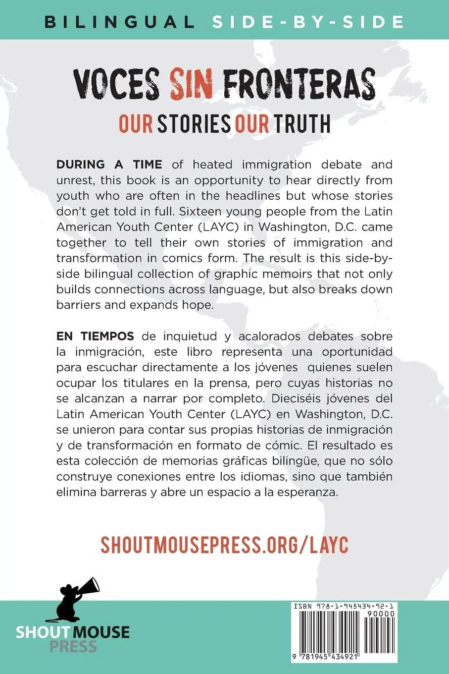 Rückseite: 9781945434921 | Voces Sin Fronteras | Our Stories, Our Truth | Writers | Taschenbuch
