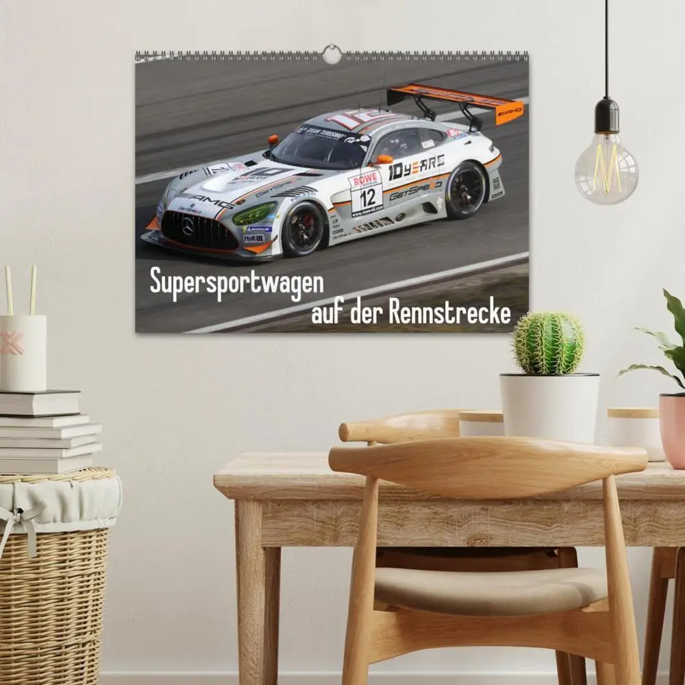 Bild: 9783435764921 | Supersportwagen auf der Rennstrecke (Wandkalender 2025 DIN A3...