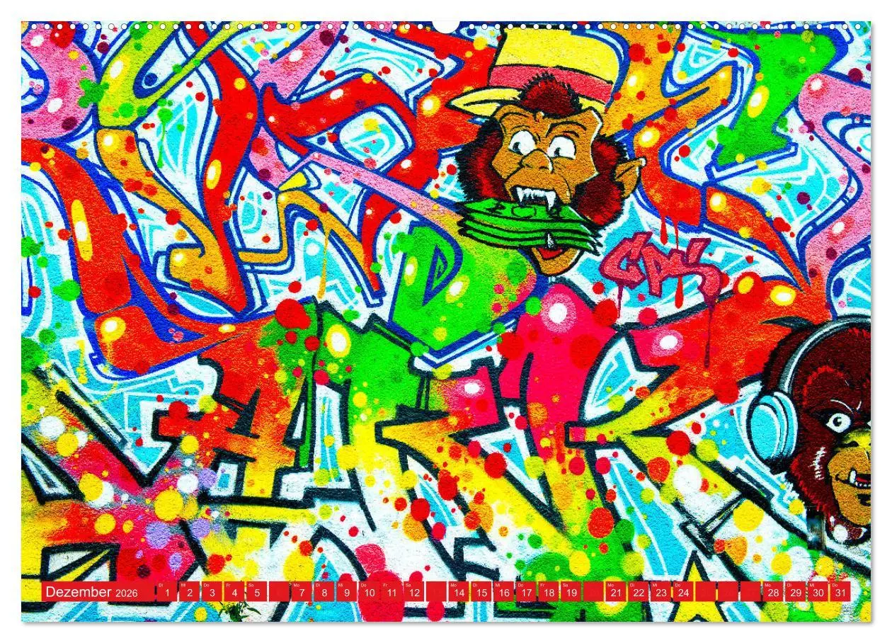 Bild: 9783457784921 | Street art Köln Michael Jaster (Wandkalender 2026 DIN A2 quer),...