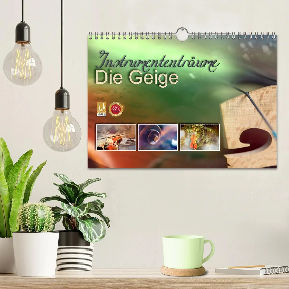 Bild: 9783457854921 | Instrumententräume - Die Geige (Wandkalender 2026 DIN A4 quer),...