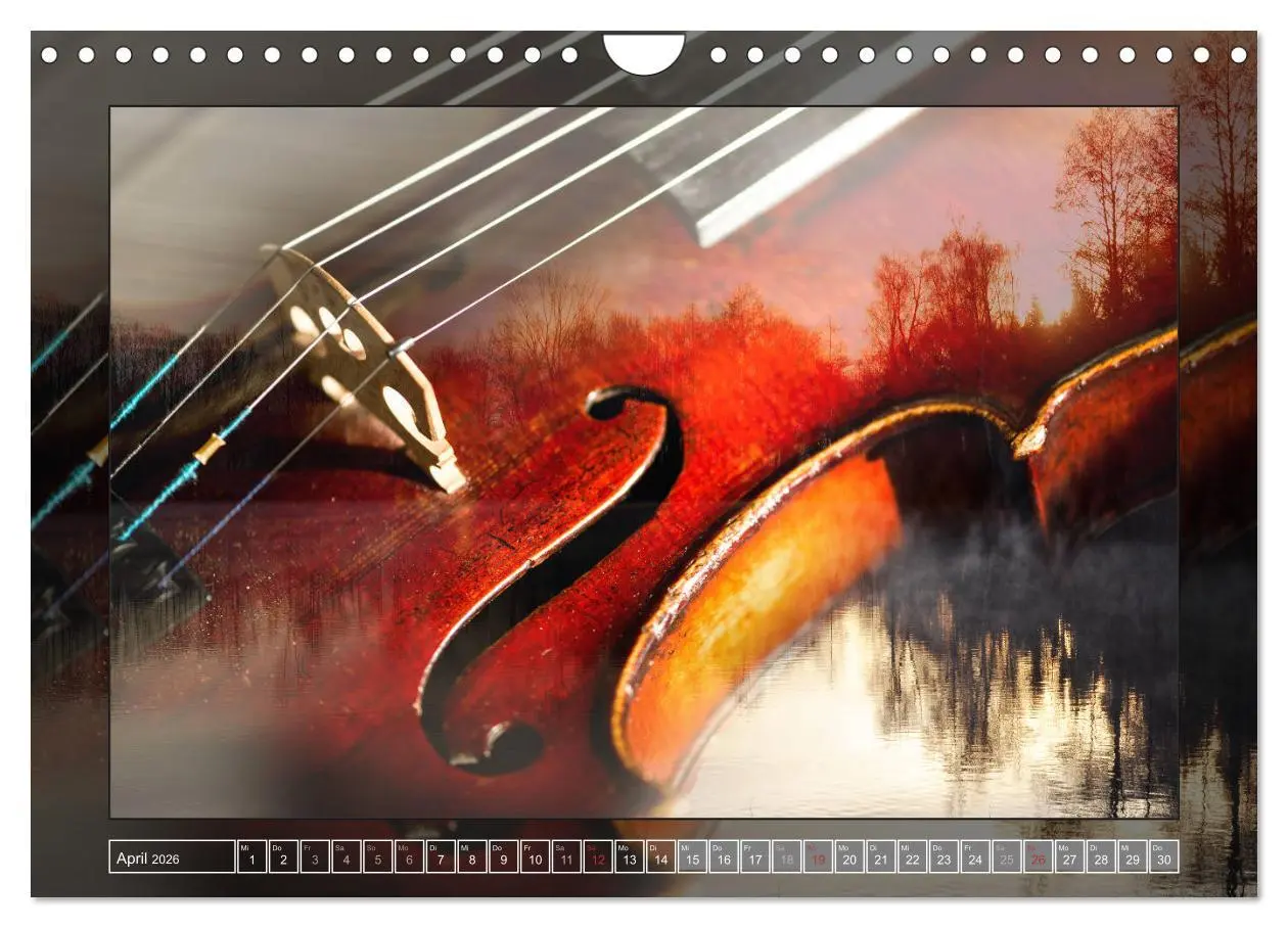 Bild: 9783457854921 | Instrumententräume - Die Geige (Wandkalender 2026 DIN A4 quer),...