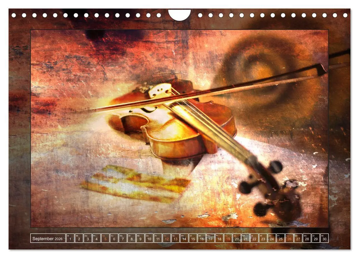 Bild: 9783457854921 | Instrumententräume - Die Geige (Wandkalender 2026 DIN A4 quer),...