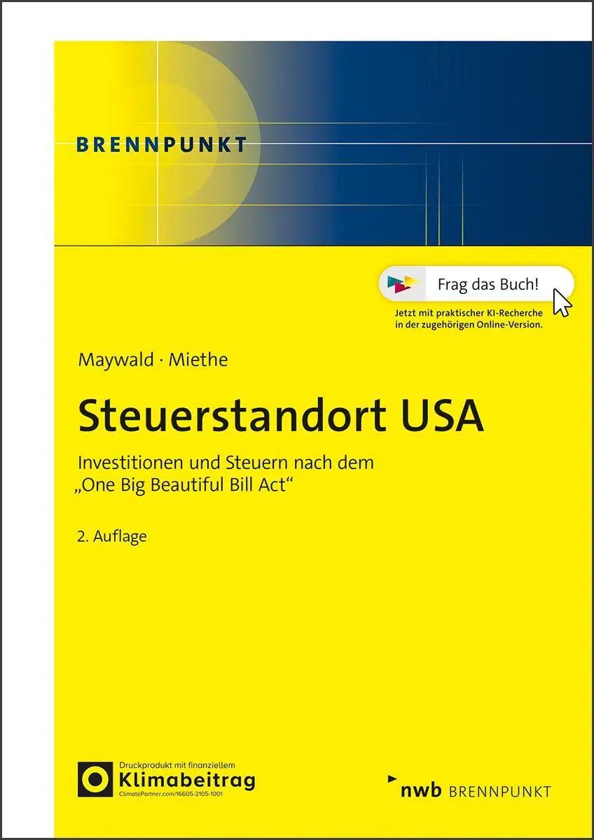 Cover: 9783482674921 | Steuerstandort USA | Andreas Maywald (u. a.) | Bundle | NWB-Brennpunkt