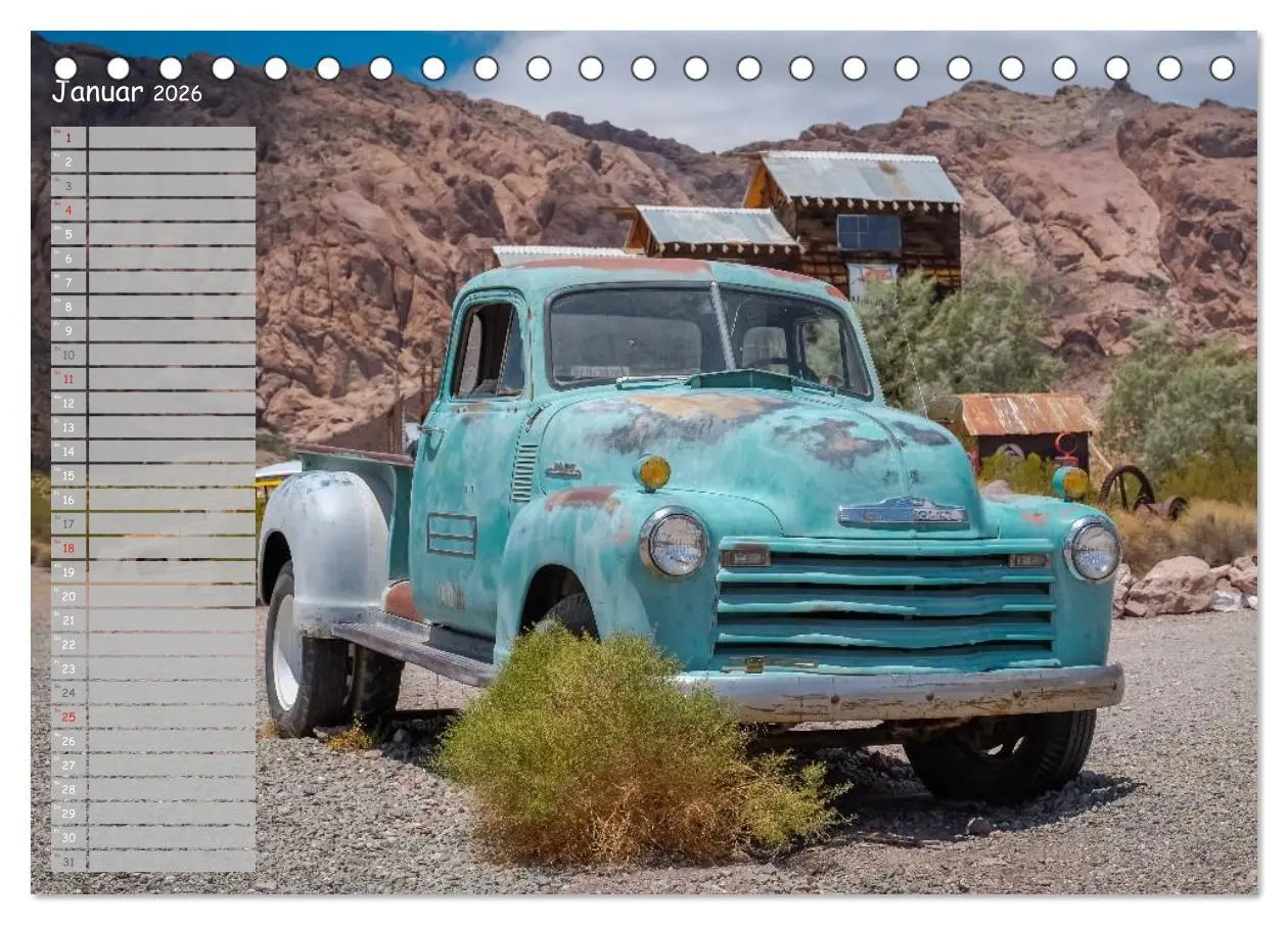 Bild: 9783516014921 | Vergessene Zeitzeugen entlang der Route 66 (Tischkalender 2026 DIN...