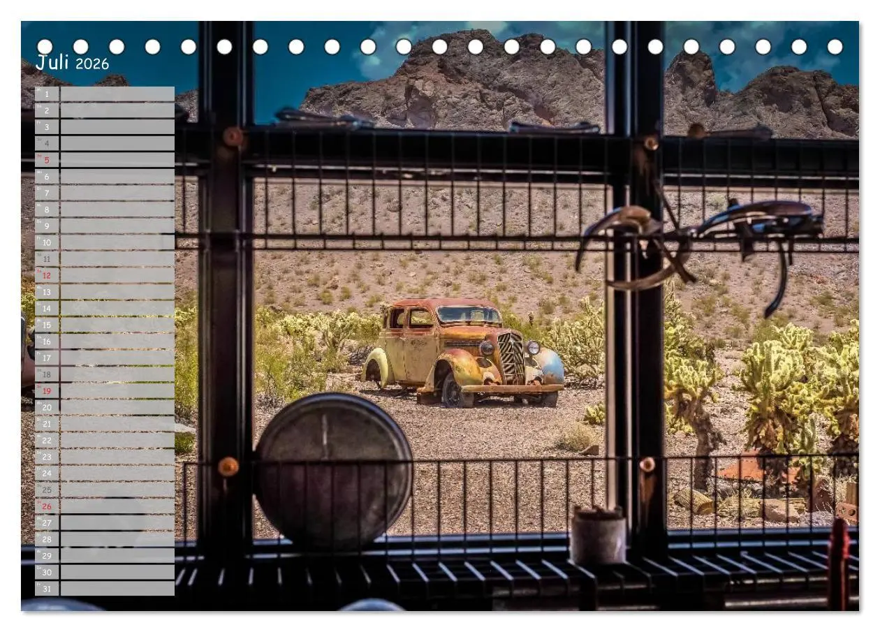 Bild: 9783516014921 | Vergessene Zeitzeugen entlang der Route 66 (Tischkalender 2026 DIN...
