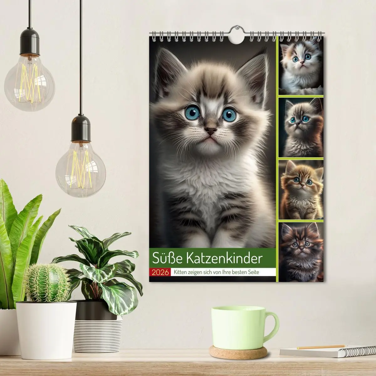 Bild: 9783516324921 | Süße Katzenkinder (Wandkalender 2026 DIN A4 hoch), CALVENDO...