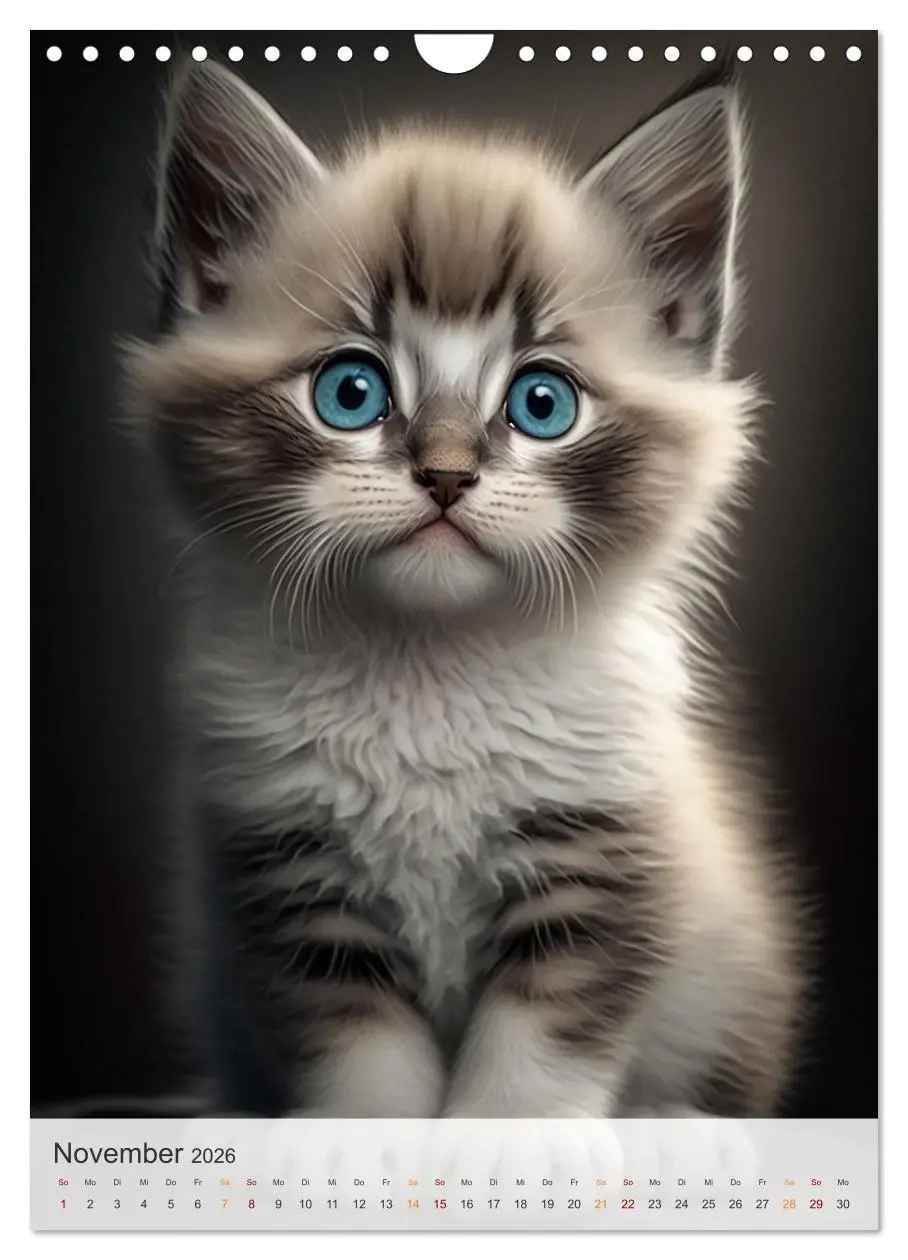 Bild: 9783516324921 | Süße Katzenkinder (Wandkalender 2026 DIN A4 hoch), CALVENDO...
