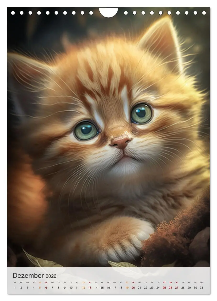 Bild: 9783516324921 | Süße Katzenkinder (Wandkalender 2026 DIN A4 hoch), CALVENDO...