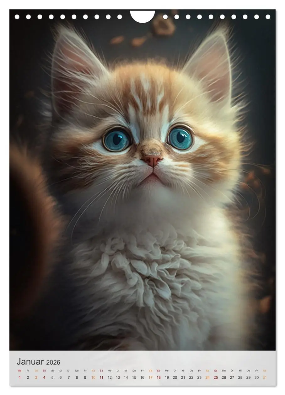 Bild: 9783516324921 | Süße Katzenkinder (Wandkalender 2026 DIN A4 hoch), CALVENDO...