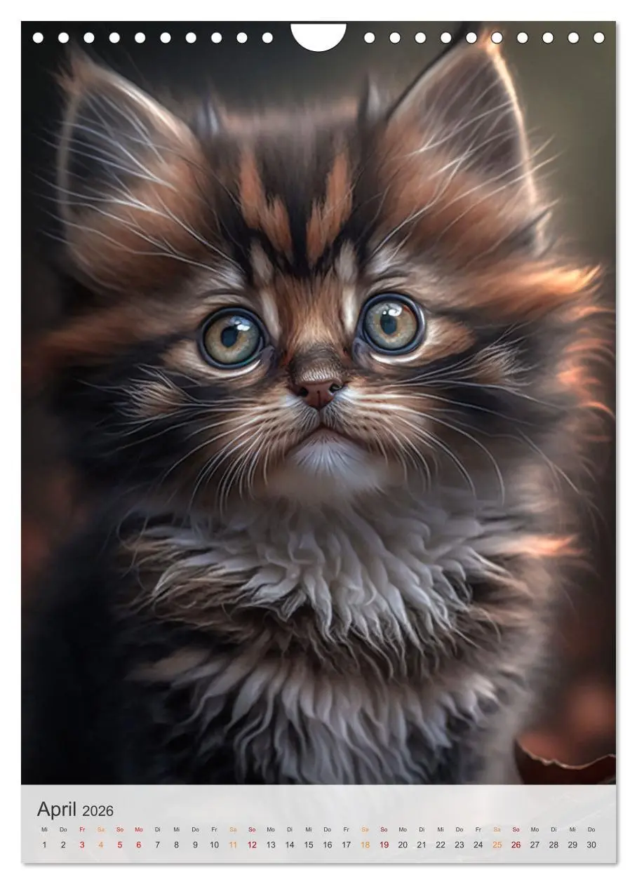 Bild: 9783516324921 | Süße Katzenkinder (Wandkalender 2026 DIN A4 hoch), CALVENDO...