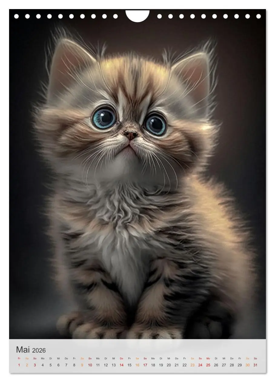 Bild: 9783516324921 | Süße Katzenkinder (Wandkalender 2026 DIN A4 hoch), CALVENDO...