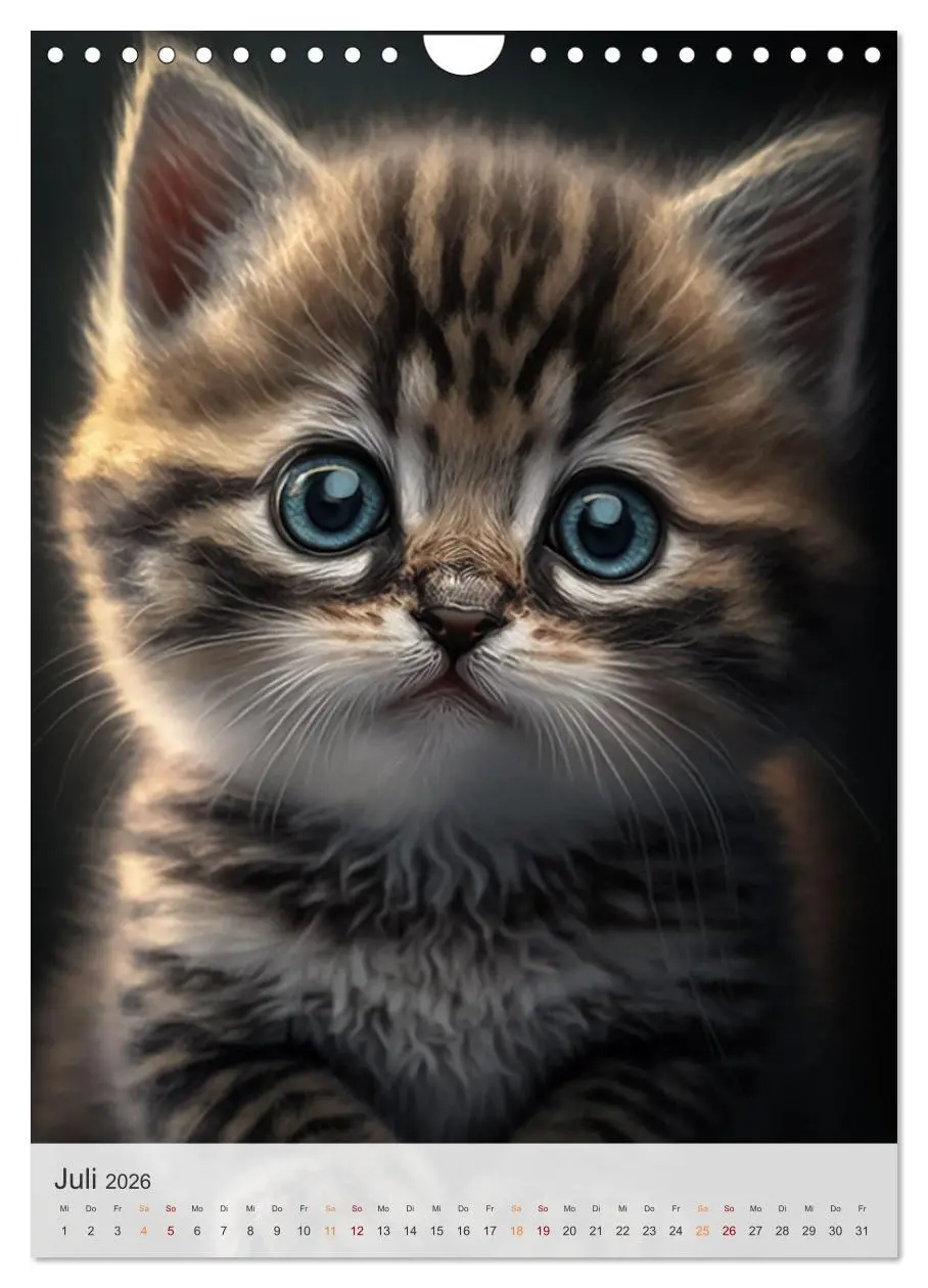 Bild: 9783516324921 | Süße Katzenkinder (Wandkalender 2026 DIN A4 hoch), CALVENDO...