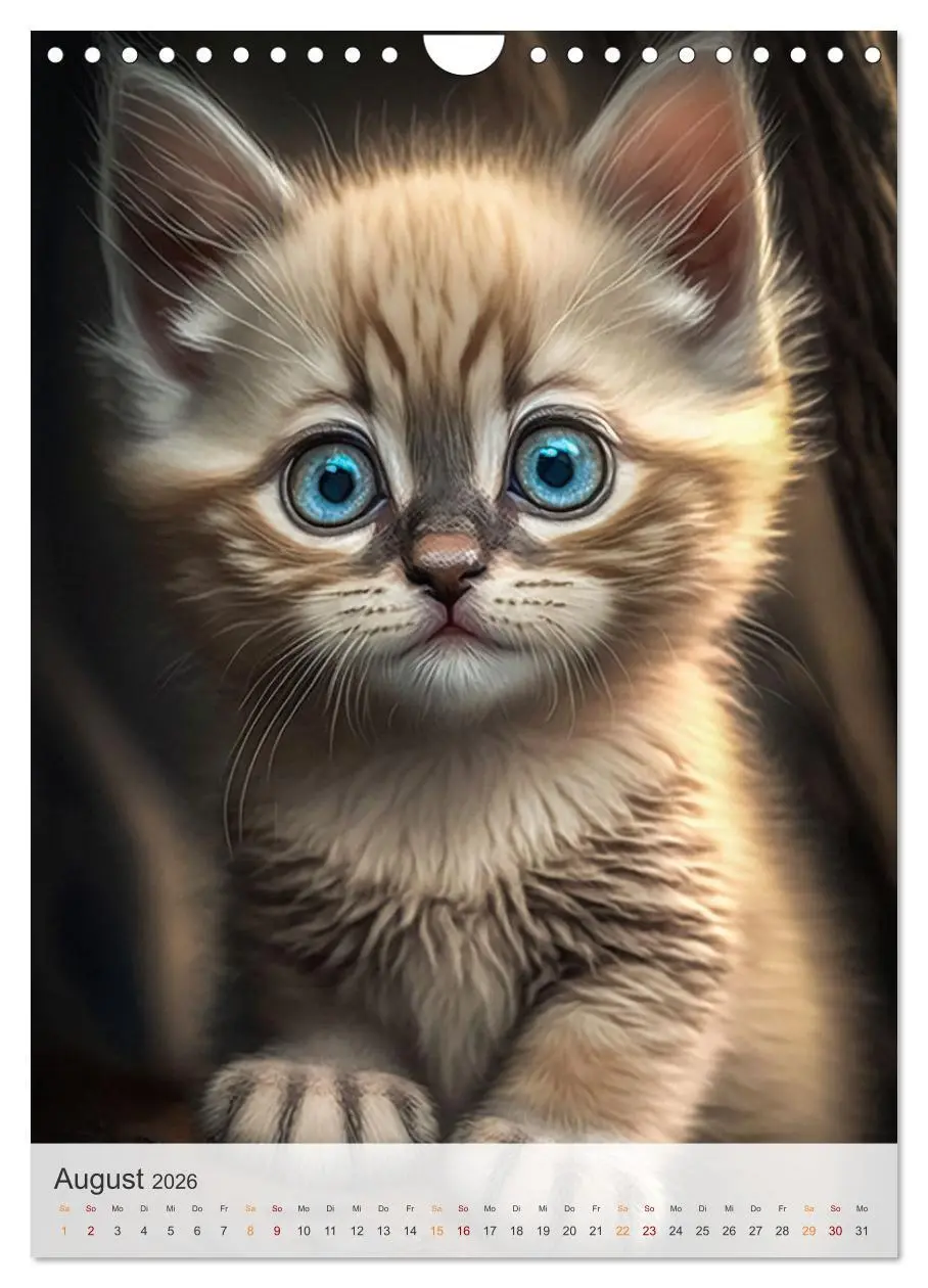 Bild: 9783516324921 | Süße Katzenkinder (Wandkalender 2026 DIN A4 hoch), CALVENDO...