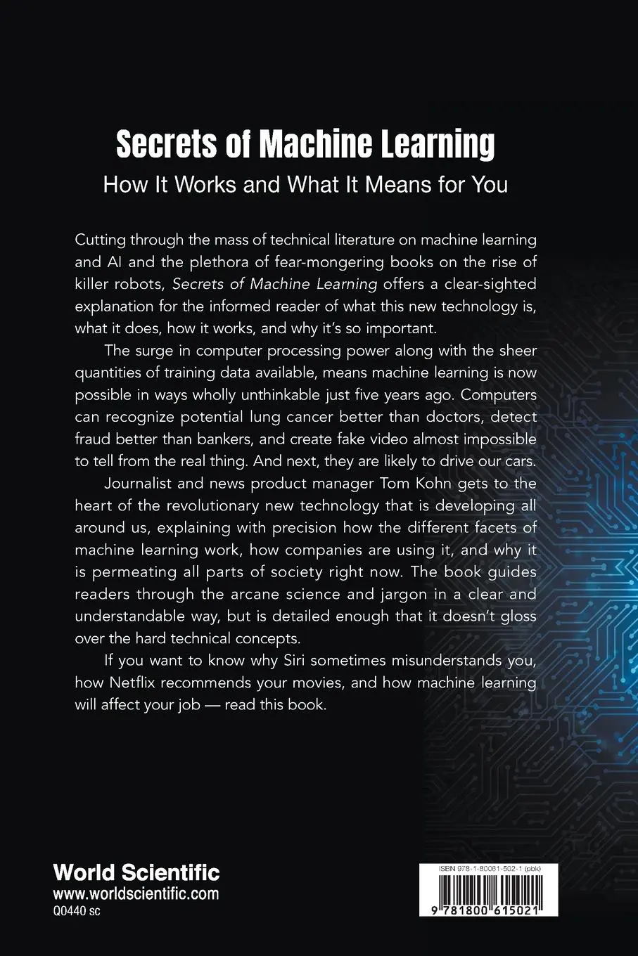 Rückseite: 9781800615021 | SECRETS OF MACHINE LEARNING | Tom Kohn | Taschenbuch | Englisch | 2024