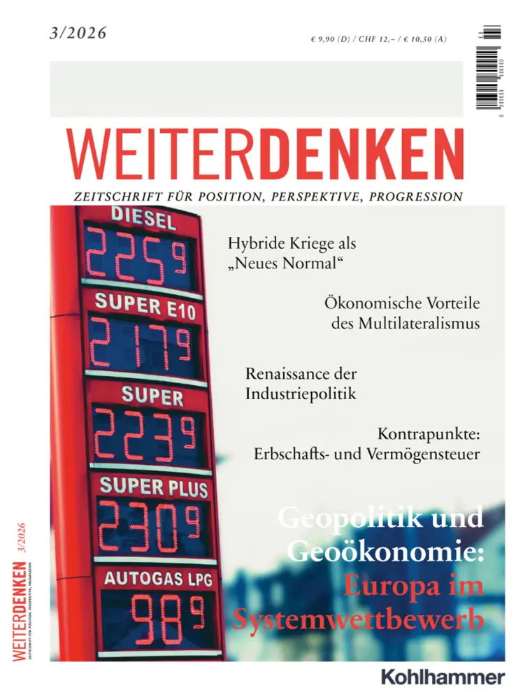 Cover: 9783170475021 | WEITERDENKEN 3/2026 | Evelyn Bokler (u. a.) | Taschenbuch | 100 S.