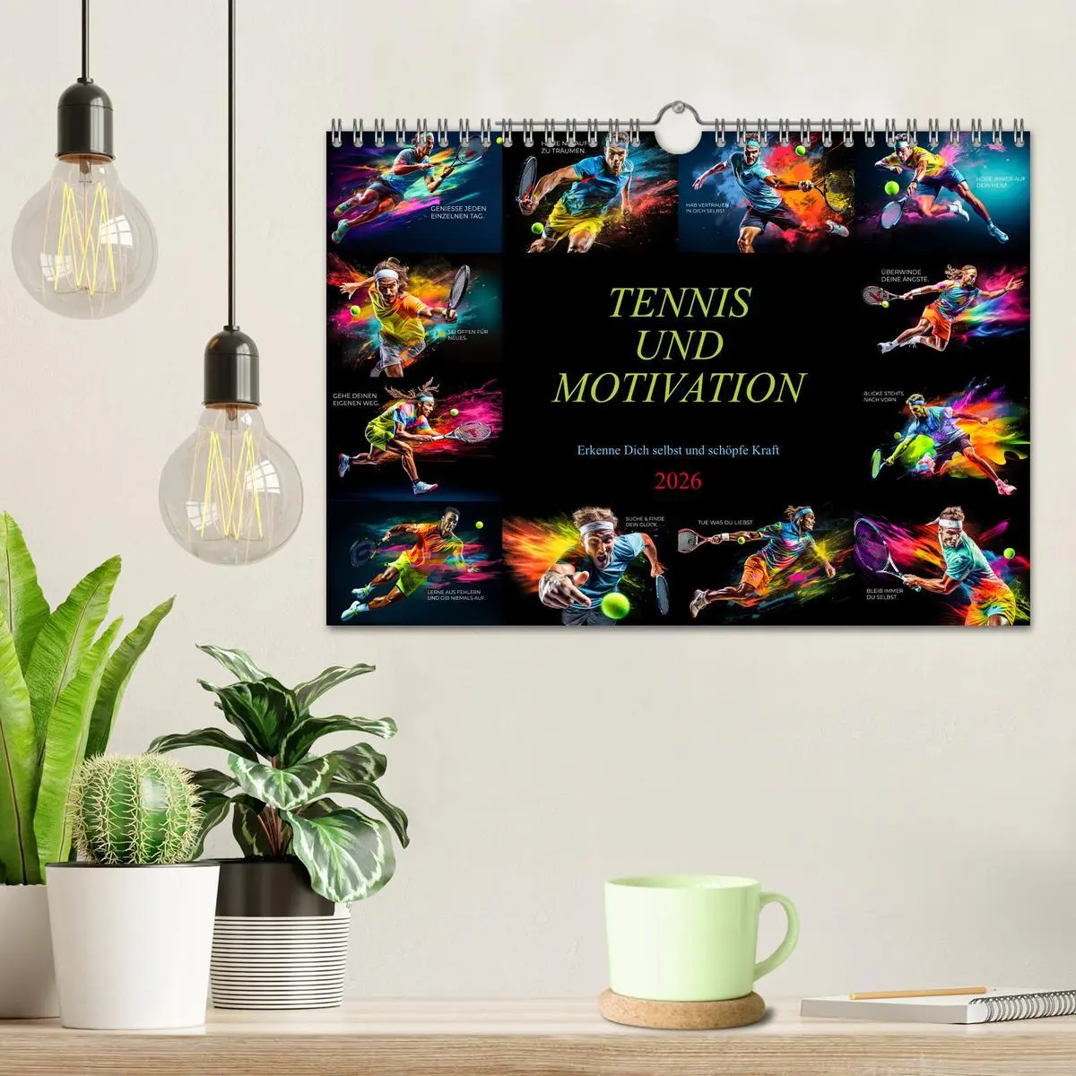 Bild: 9783457365021 | Tennis und Motivation (Wandkalender 2026 DIN A4 quer), CALVENDO...