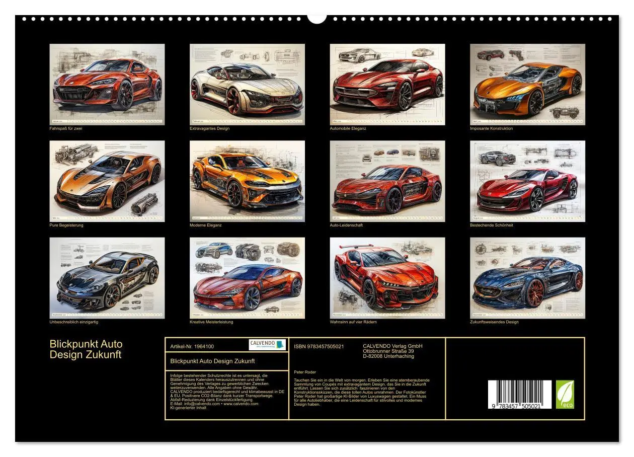 Bild: 9783457505021 | Blickpunkt Auto Design Zukunft (hochwertiger Premium Wandkalender...