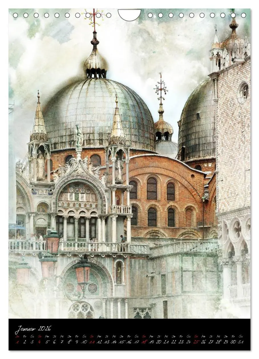 Bild: 9783516455021 | Venezia 2026 Stadt der Träume (Wandkalender 2026 DIN A4 hoch),...