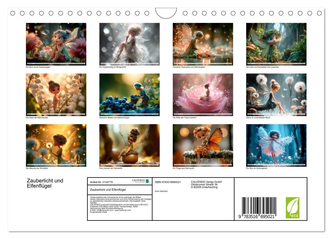 Bild: 9783516695021 | Zauberlicht und Elfenflügel (Wandkalender 2026 DIN A4 quer),...