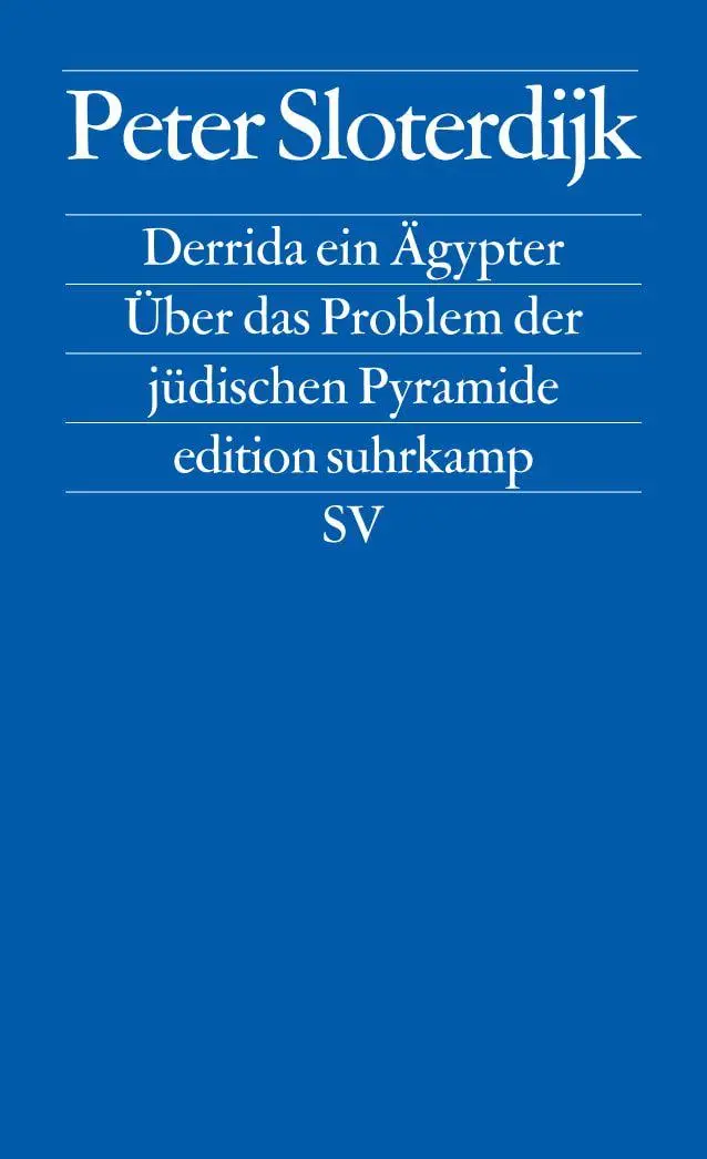Cover: 9783518125021 | Derrida ein Ägypter | Über das Problem der jüdischen Pyramide | Buch