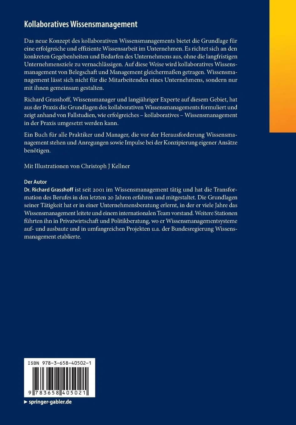Rückseite: 9783658405021 | Kollaboratives Wissensmanagement | Grundlagen und Fallstudien | Buch