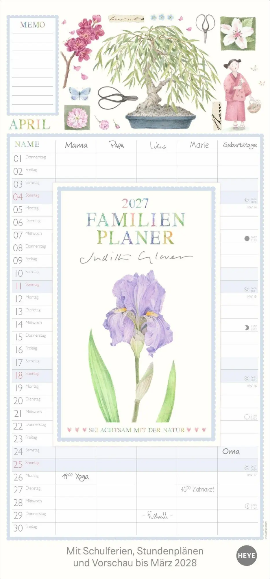 Cover: 9783756415021 | Judith Glover: Familienplaner 2027 | Judith Glover | Kalender | 15 S.