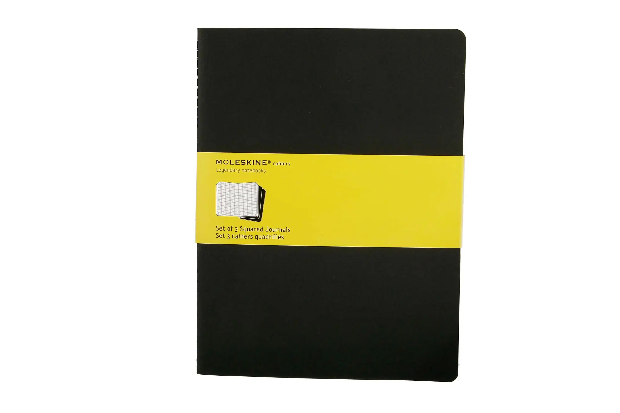 Bild: 9788883705021 | Moleskine Cahier Extra Large kariert schwarz. 3er Pack | Moleskine
