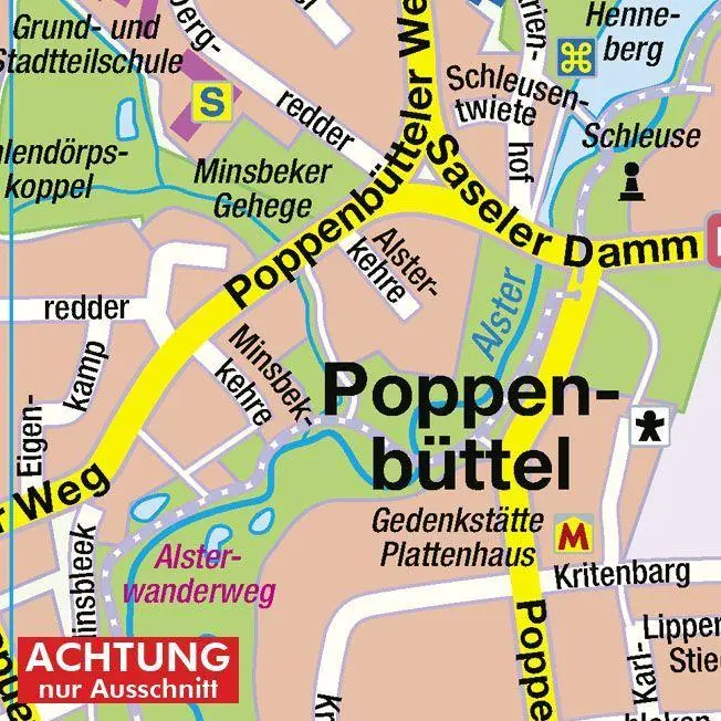 Bild: 4033527105121 | HARTMANN-PLAN Hamburg-Walddörfer und Duvenstedter Brook, 1:20.000...
