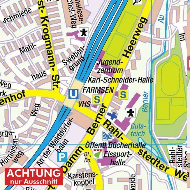 Bild: 4033527105121 | HARTMANN-PLAN Hamburg-Walddörfer und Duvenstedter Brook, 1:20.000...