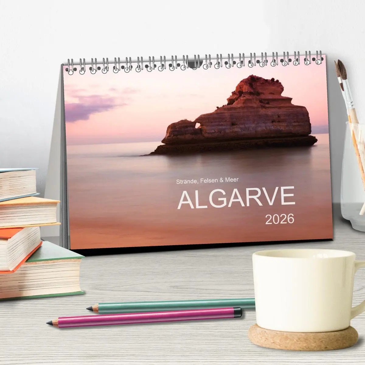 Bild: 9783516065121 | Strände, Felsen und Meer - ALGARVE 2026 (Tischkalender 2026 DIN A5...