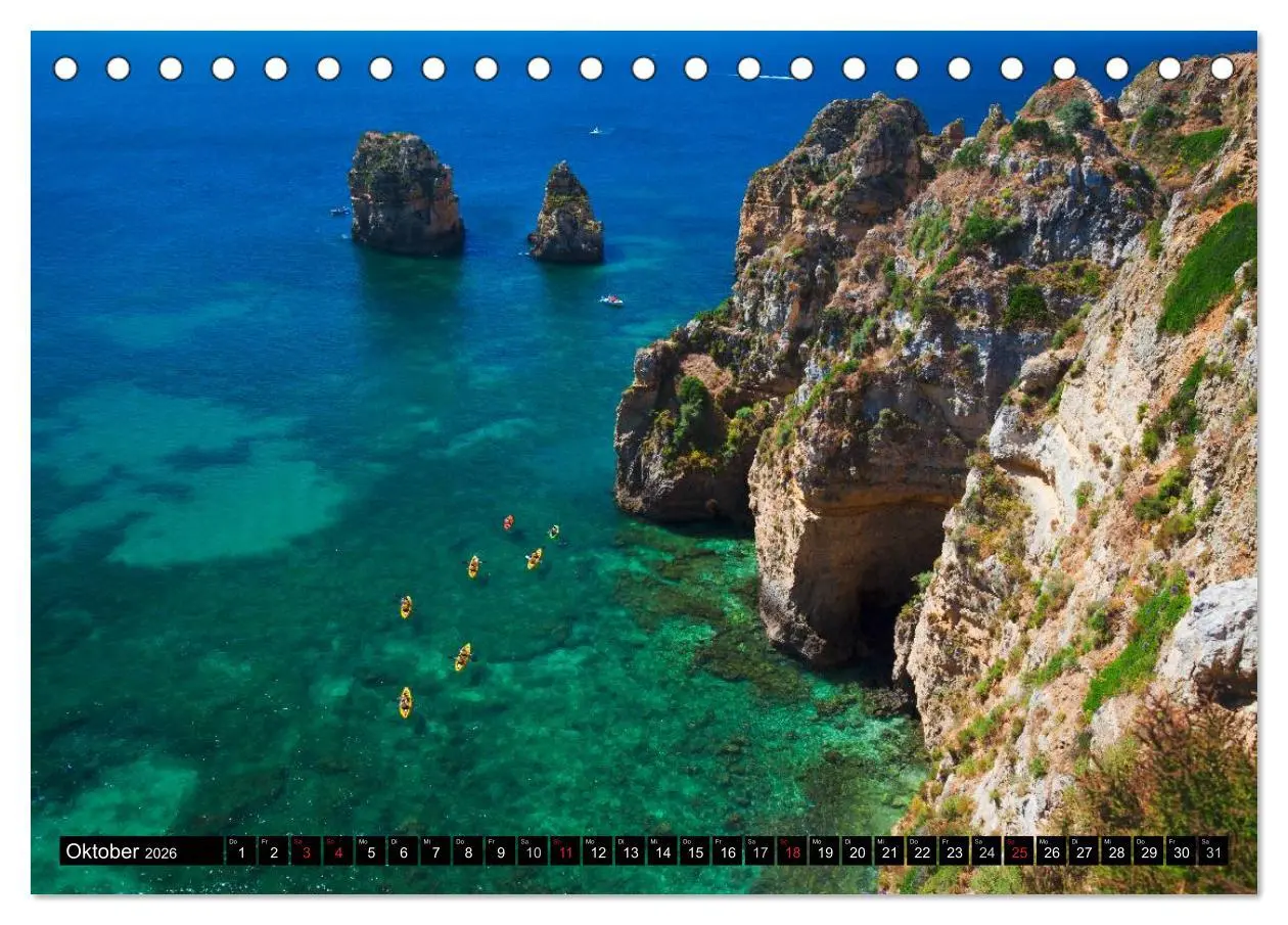 Bild: 9783516065121 | Strände, Felsen und Meer - ALGARVE 2026 (Tischkalender 2026 DIN A5...