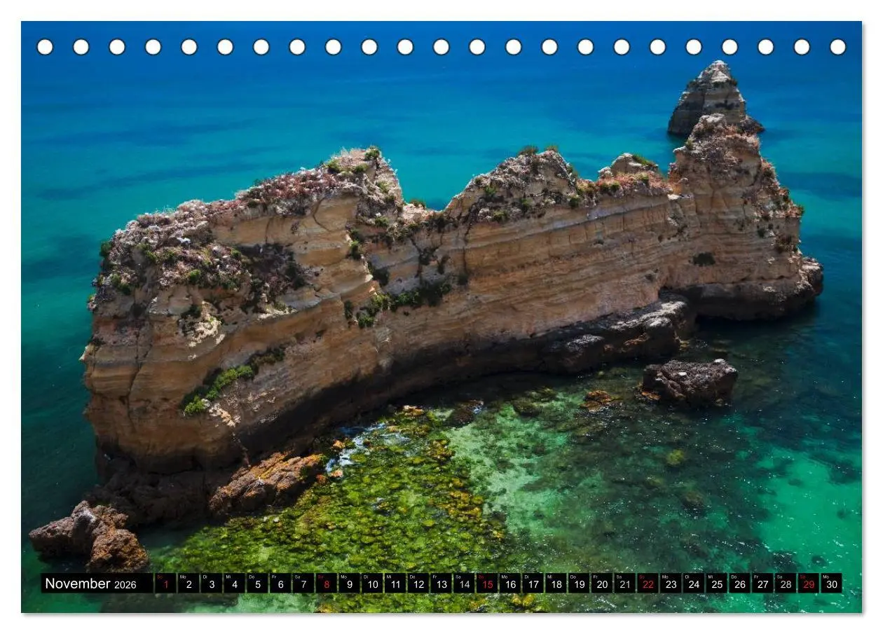 Bild: 9783516065121 | Strände, Felsen und Meer - ALGARVE 2026 (Tischkalender 2026 DIN A5...